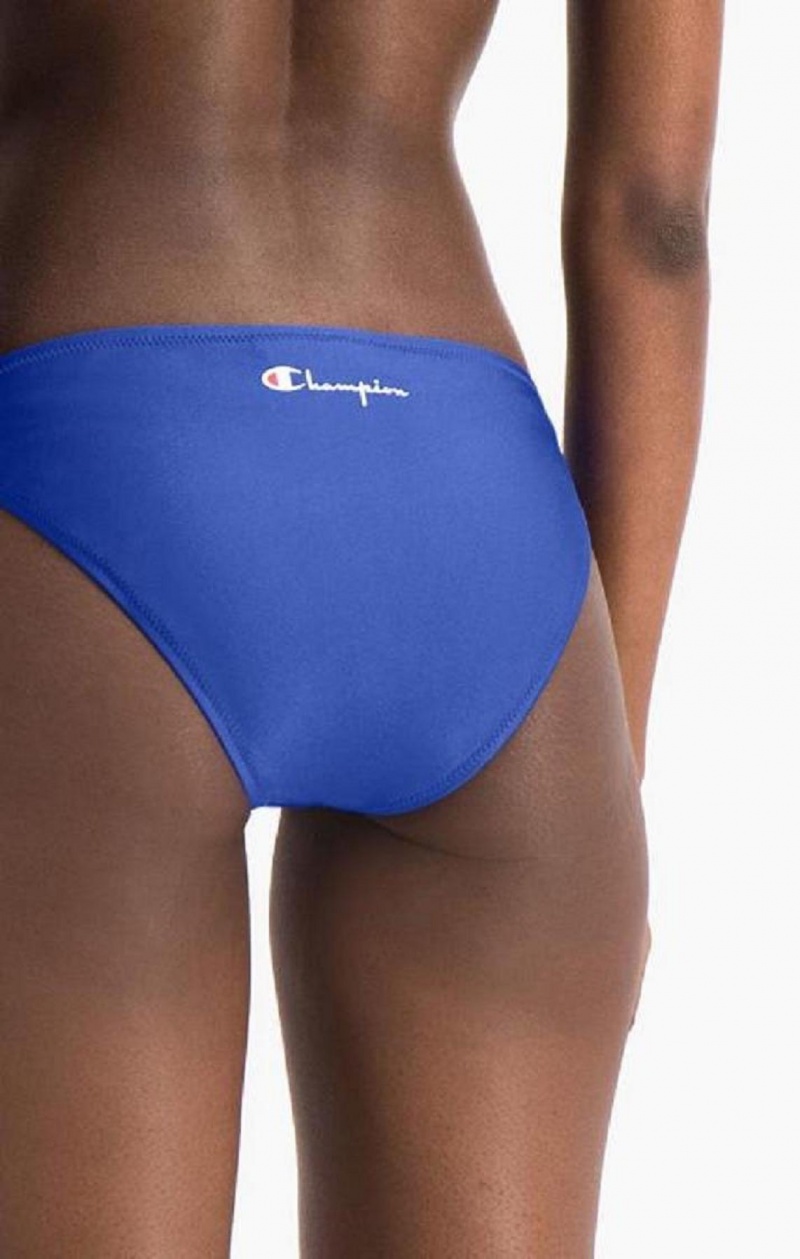 Champion High Leg Bikini Bottoms Női Fürdőruha Kék | 4901-FNUET