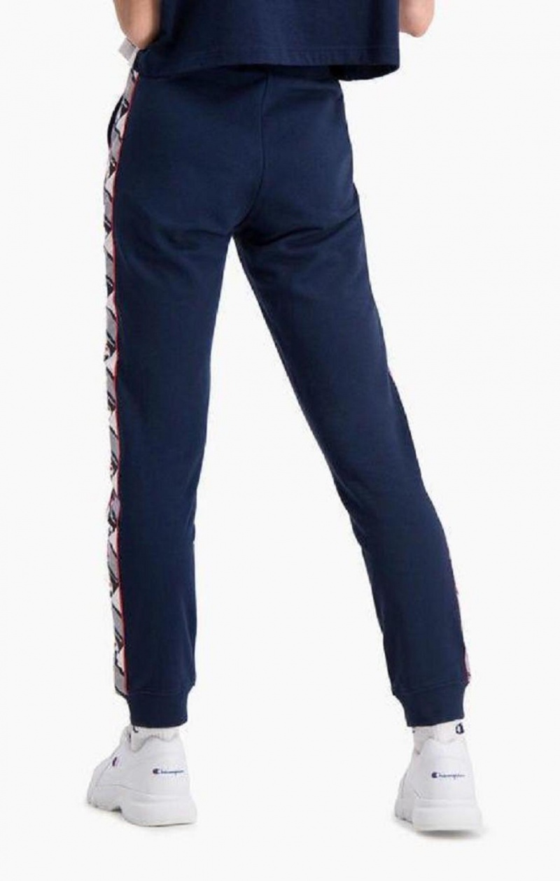 Champion Jacquard Logo Tape Joggers Női Jogger Nadrág Sötéttürkiz | 1409-XJSHD