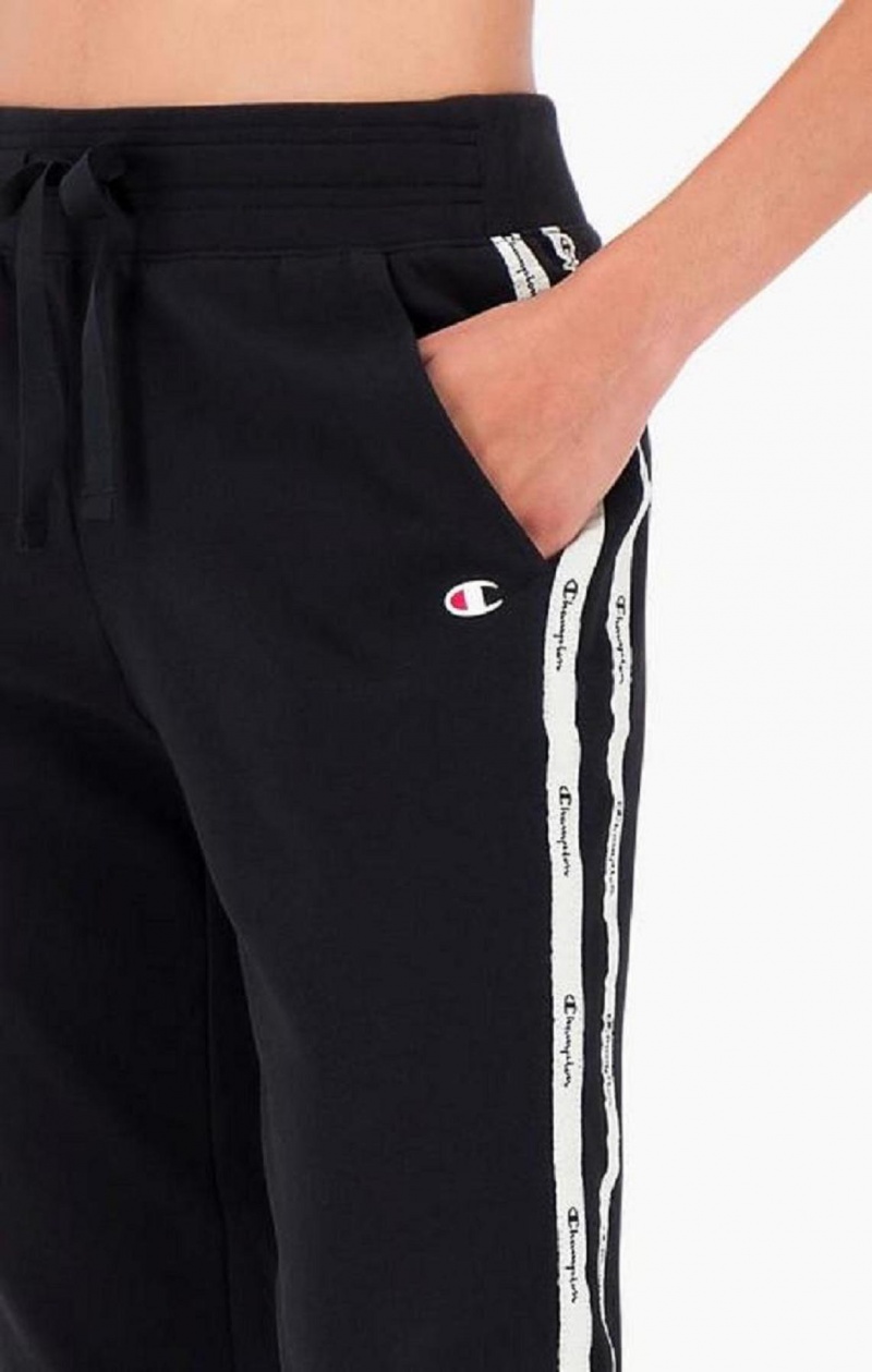 Champion Jacquard Logo Tape Joggers Női Jogger Nadrág Sötétkék | 1394-GQPIU