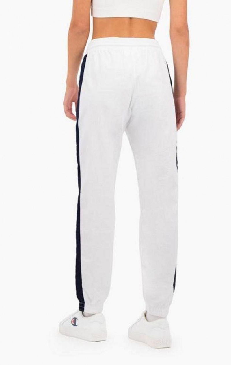 Champion Jacquard Logo Tape Pálya Pants Női Jogger Nadrág Fehér | 3914-LUWGF