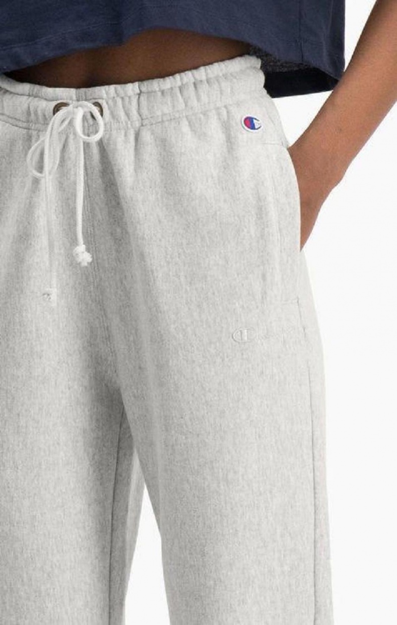 Champion Könnyű Reverse Weave Cuffed Joggers Női Jogger Nadrág Világos Szürke | 9785-IYXAT