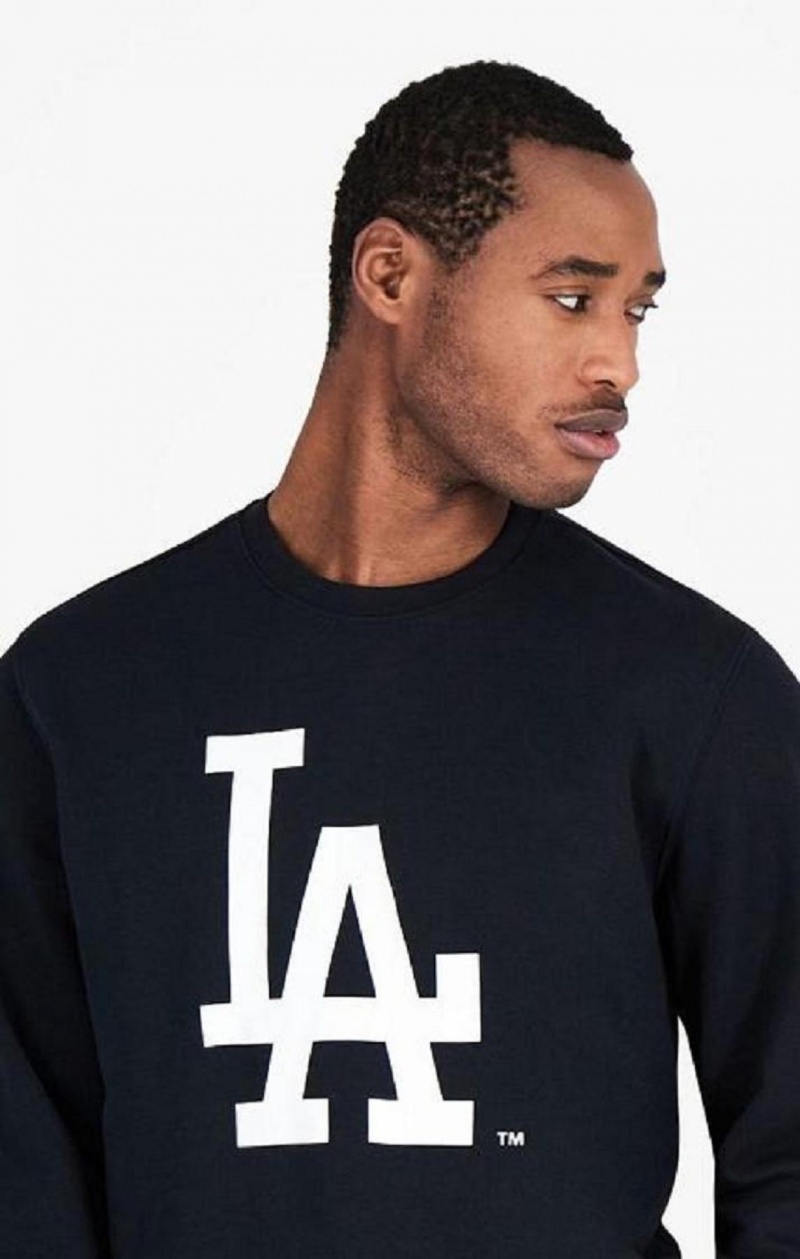 Champion Los Angeles MLB Sweatshirt Férfi Pulóverek Fekete | 6394-BFUCH