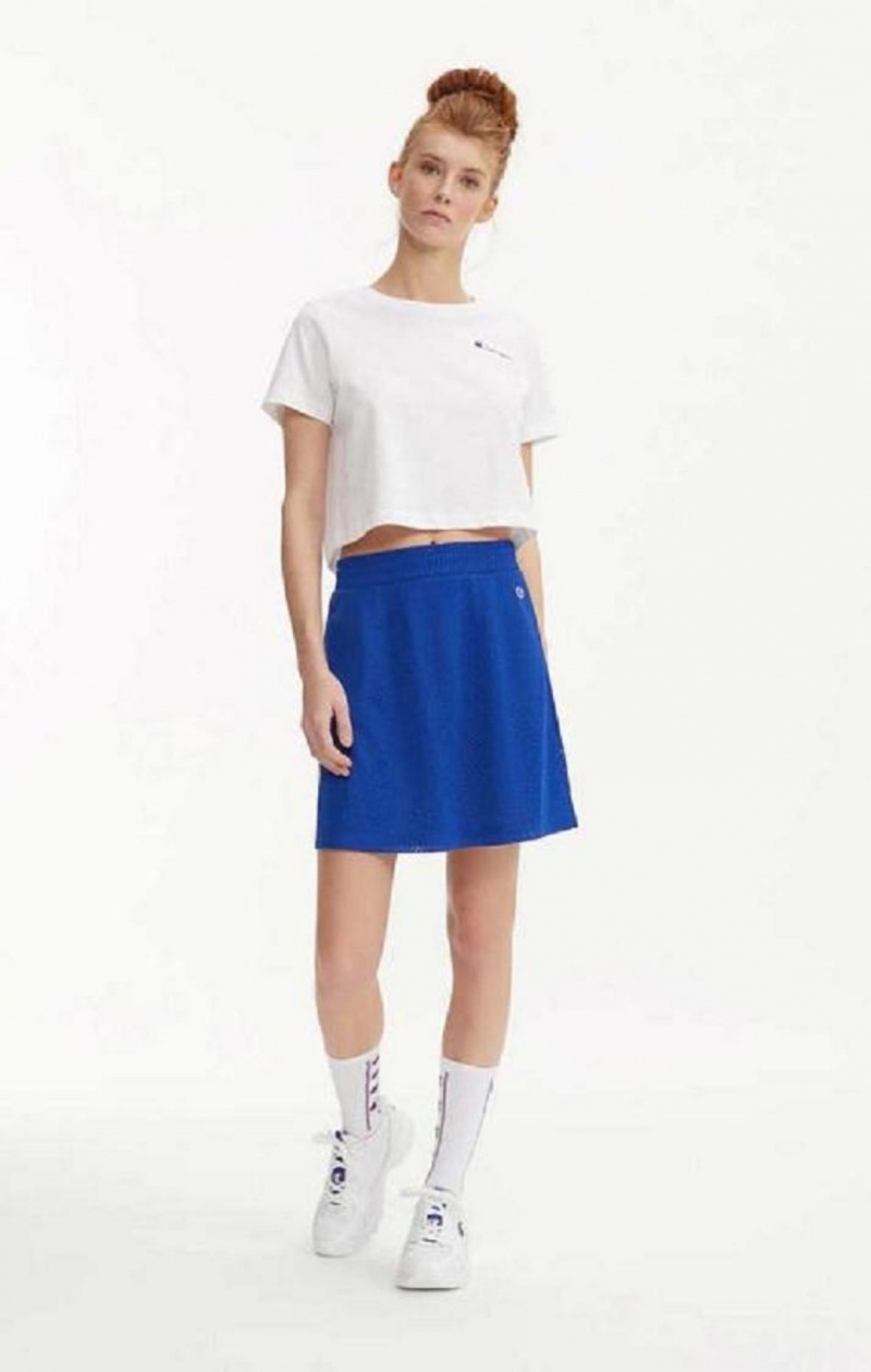 Champion Mesh Tenisz Mini Skirt Női Szoknya Kék | 1740-KIFWG