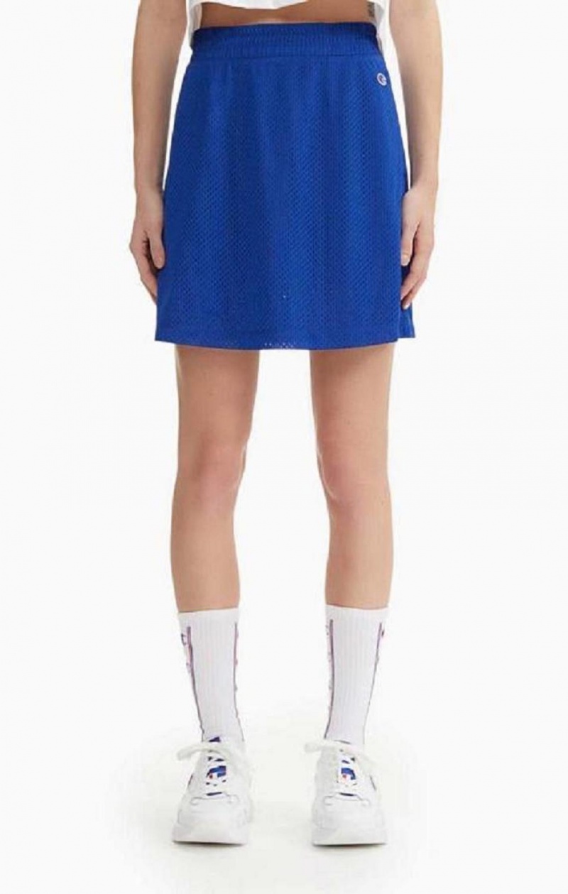 Champion Mesh Tenisz Mini Skirt Női Szoknya Kék | 1740-KIFWG