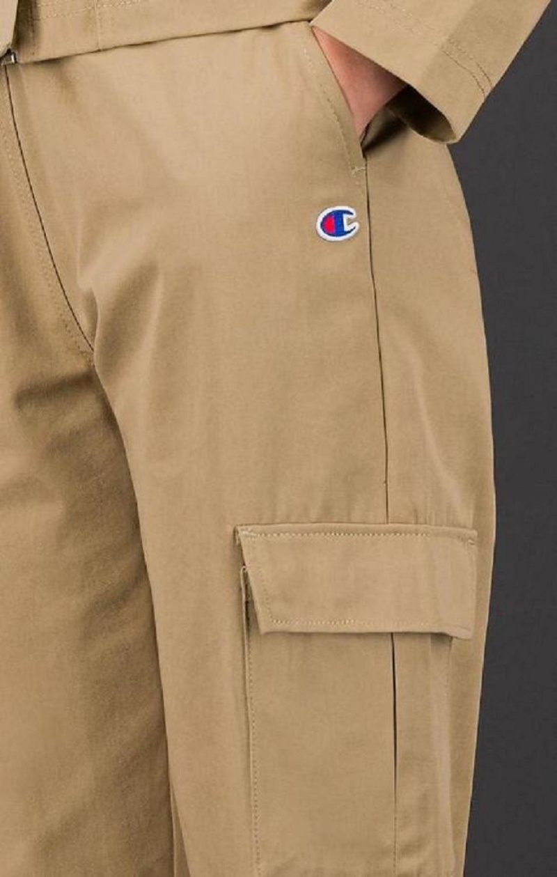 Champion Military Inspired Cargo Pants Női Jogger Nadrág Világos Barna | 1426-QHOVY