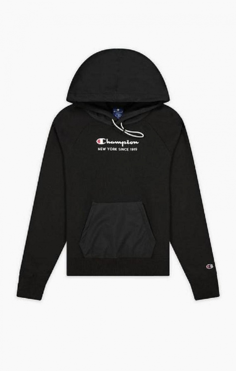 Champion New York Hoodie Női Kapucnis Pulóver Fekete | 8421-WISFR