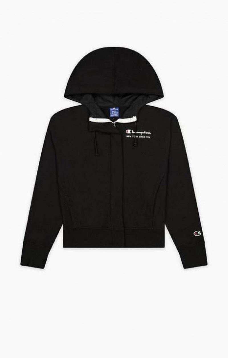 Champion New York Hoodie Női Kapucnis Pulóver Fekete | 9384-CERYV