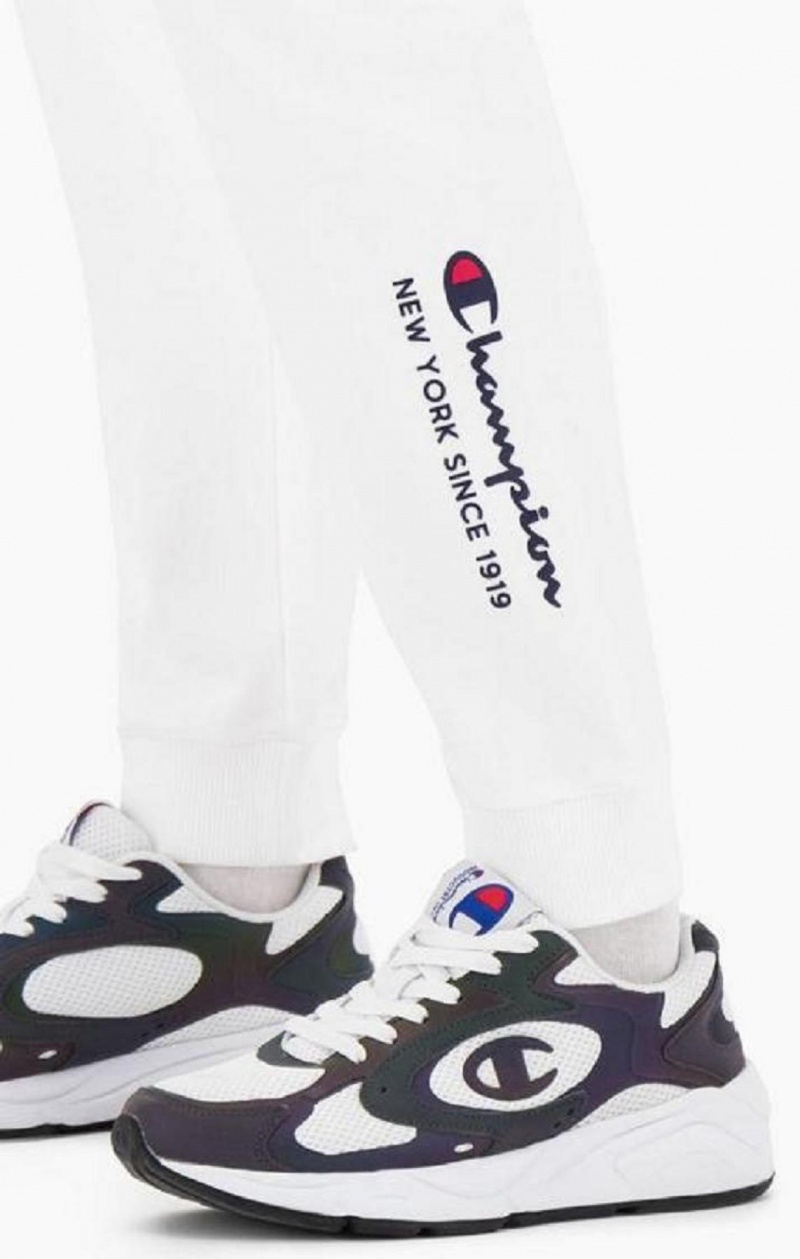 Champion New York Joggers Női Jogger Nadrág Fehér | 1026-ZKIWG