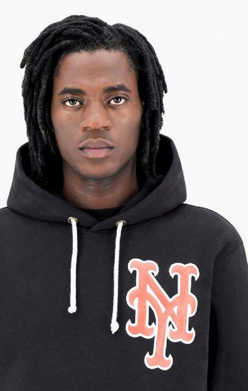 Champion New York MLB Hoodie Férfi Kapucnis Pulóver Fekete | 7824-EDJCO