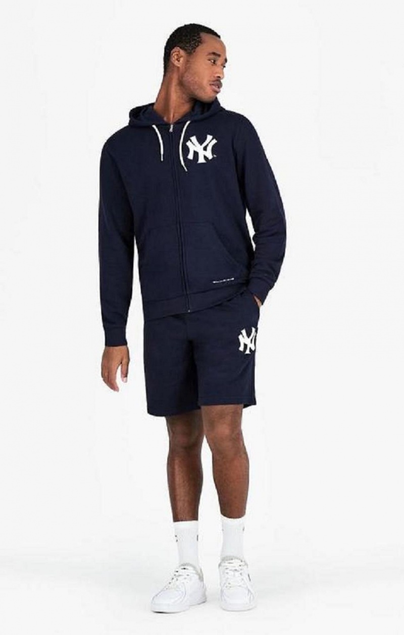 Champion New York MLB Hoodie Férfi Kapucnis Pulóver Sötétkék | 4735-NYDAJ