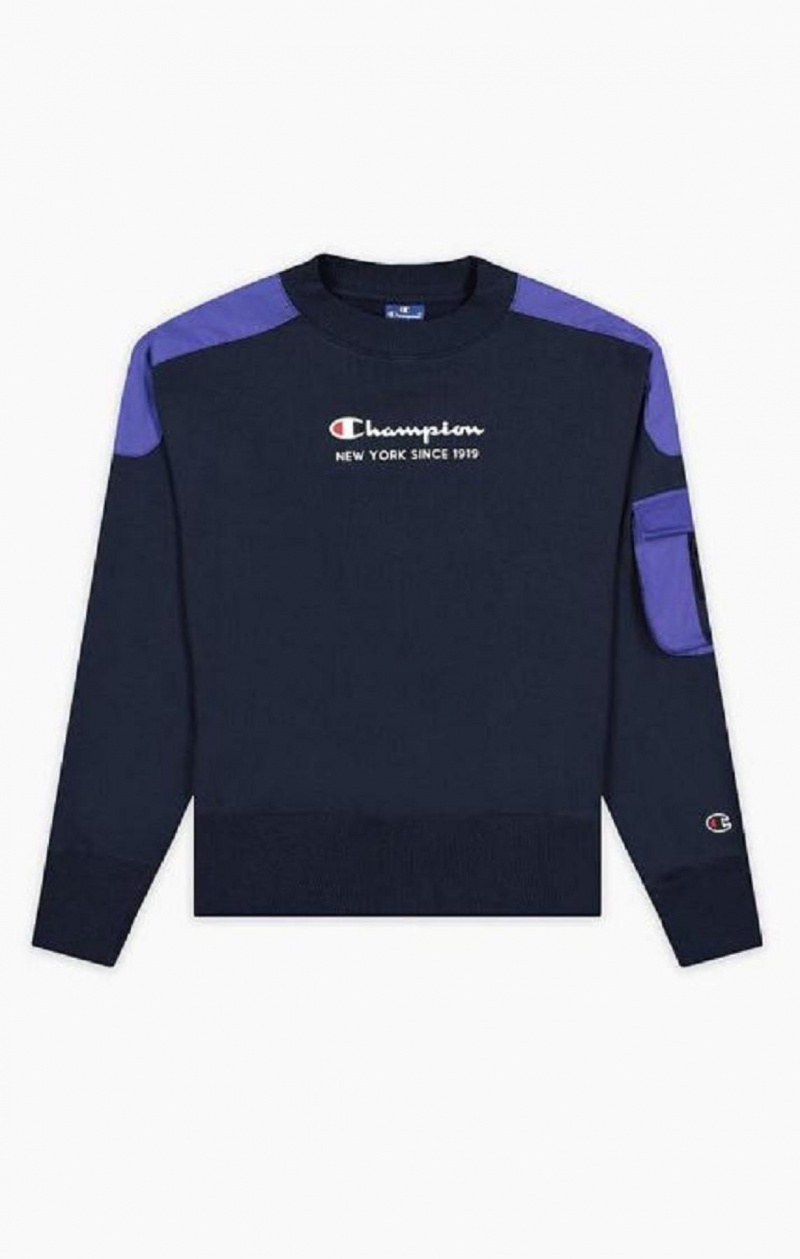 Champion New York Sweatshirt Női Pulóverek Lila | 1245-GFZJM