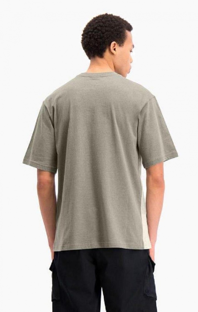 Champion Ombré Panelled T-Shirt Férfi Póló Zöld | 4087-TIKYF