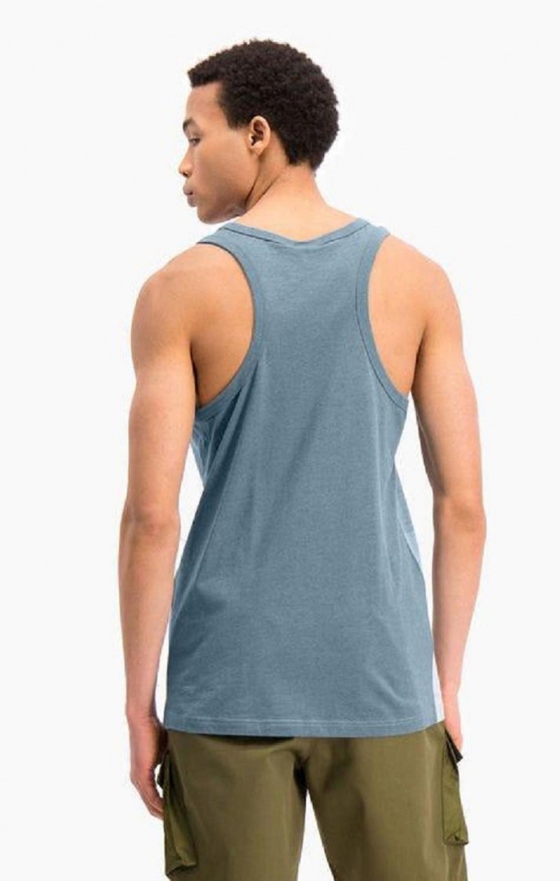 Champion Ombré Panelled Tank Top Férfi Póló Kék | 6148-STHFV