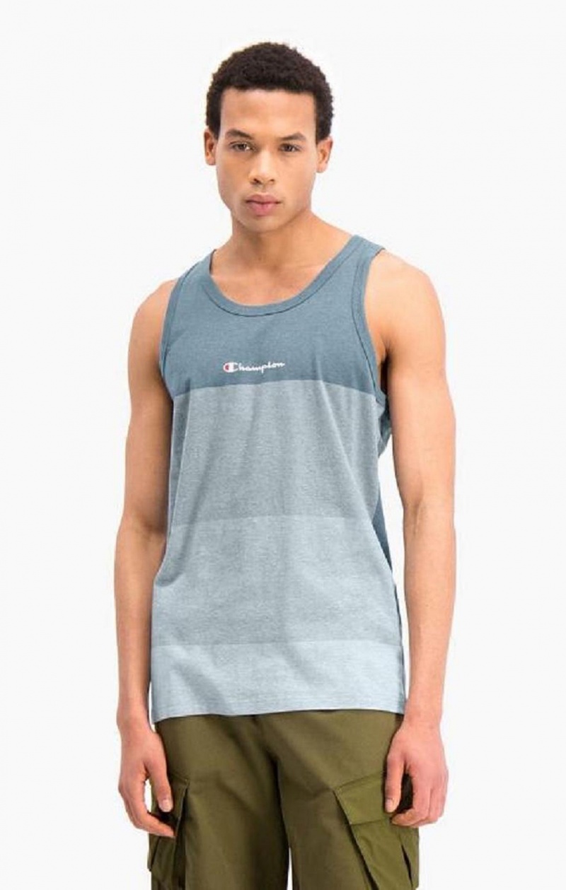 Champion Ombré Panelled Tank Top Férfi Póló Kék | 6148-STHFV