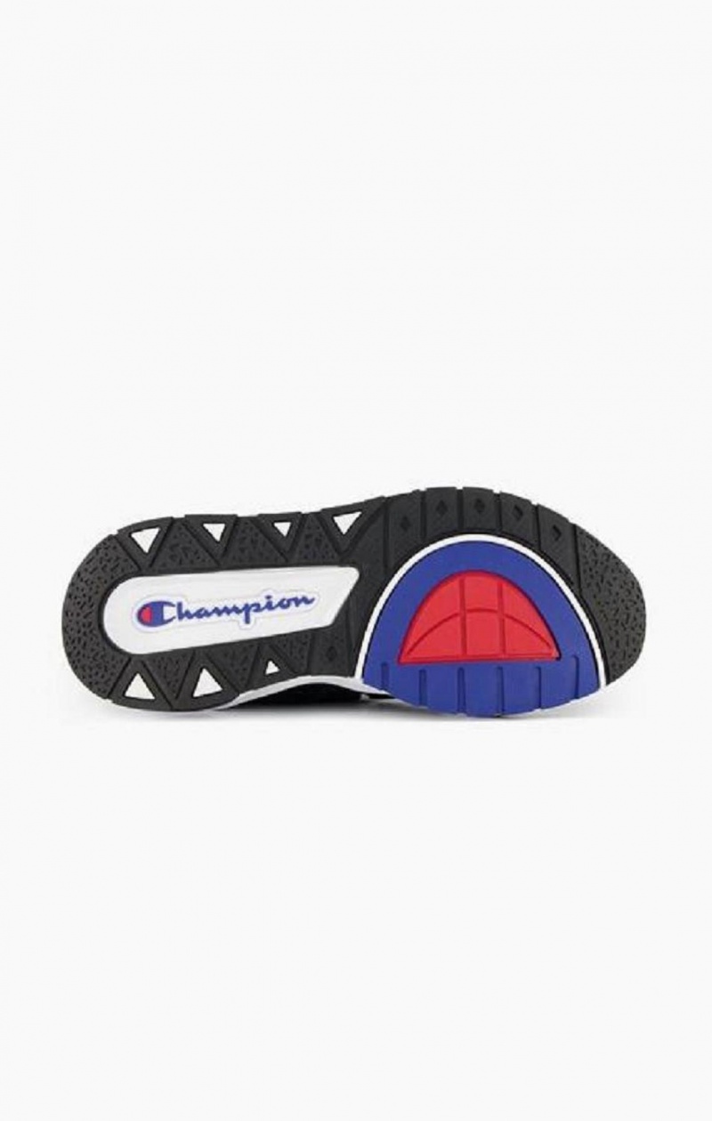 Champion Rally C Logo Sock Runner Trainers Férfi Edzőcipő Fekete | 7841-AXPDY