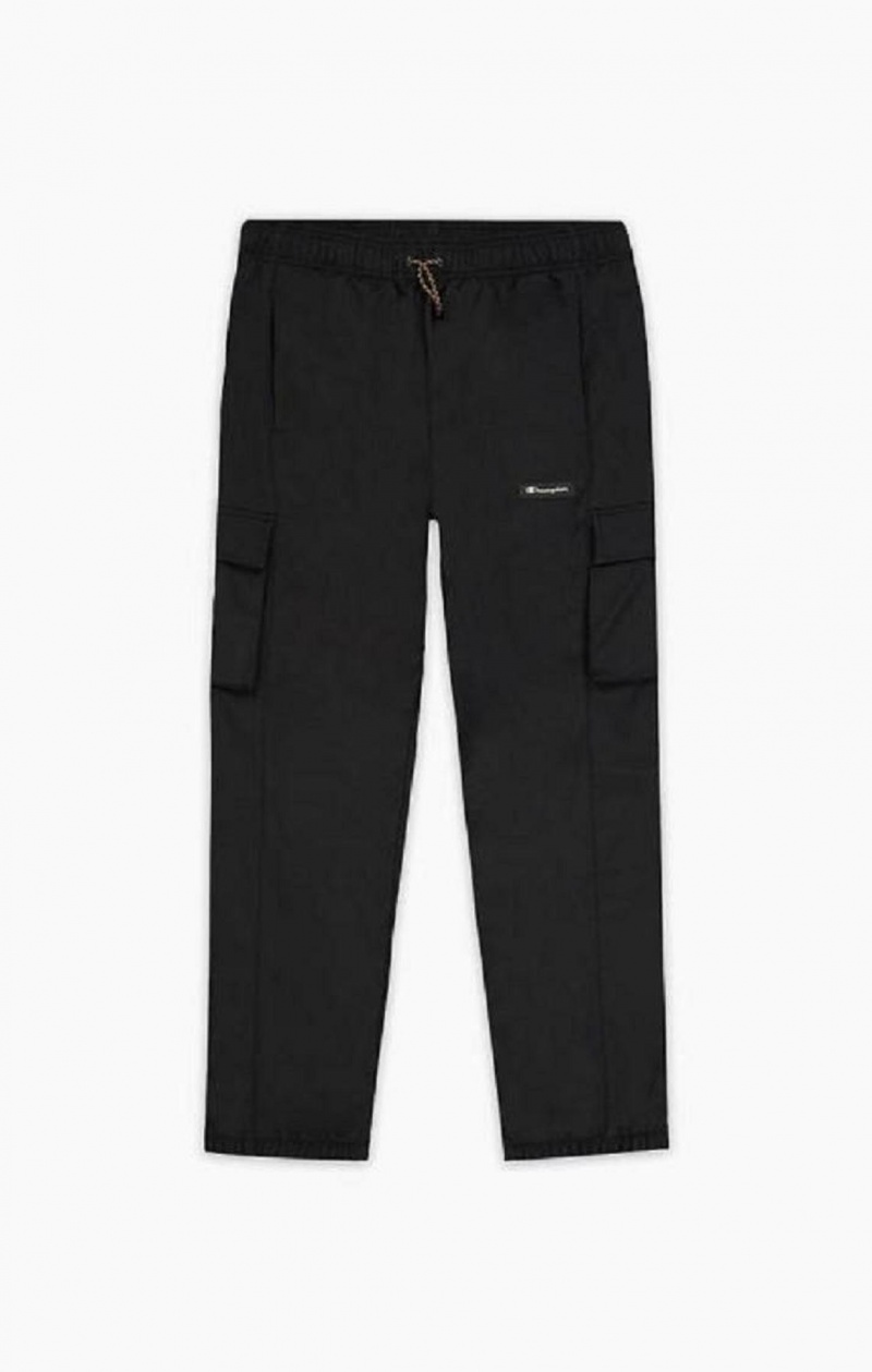 Champion Reflective Logo Cargo Pants Férfi Jogger Nadrág Fekete | 9812-FZWQT