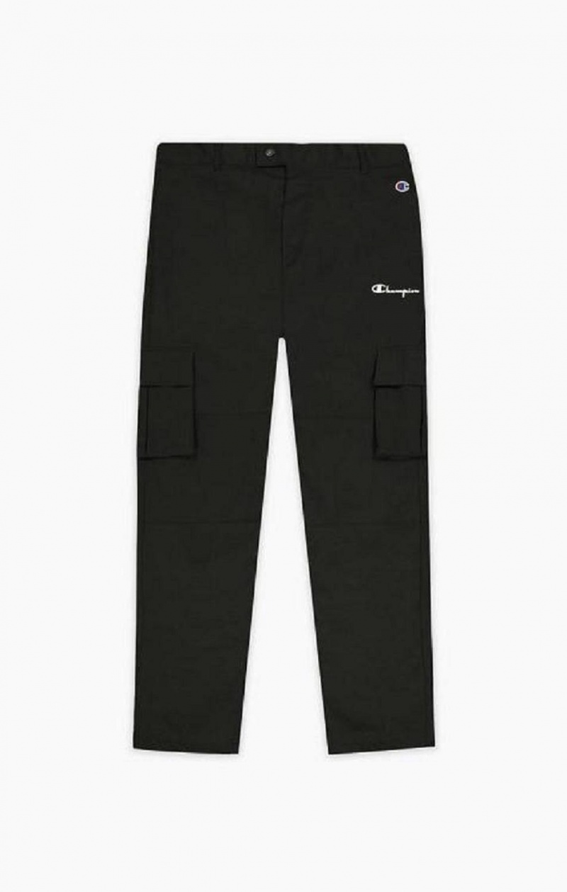 Champion Reflective Logo Cargo Pants Férfi Jogger Nadrág Fekete | 3716-IENHS