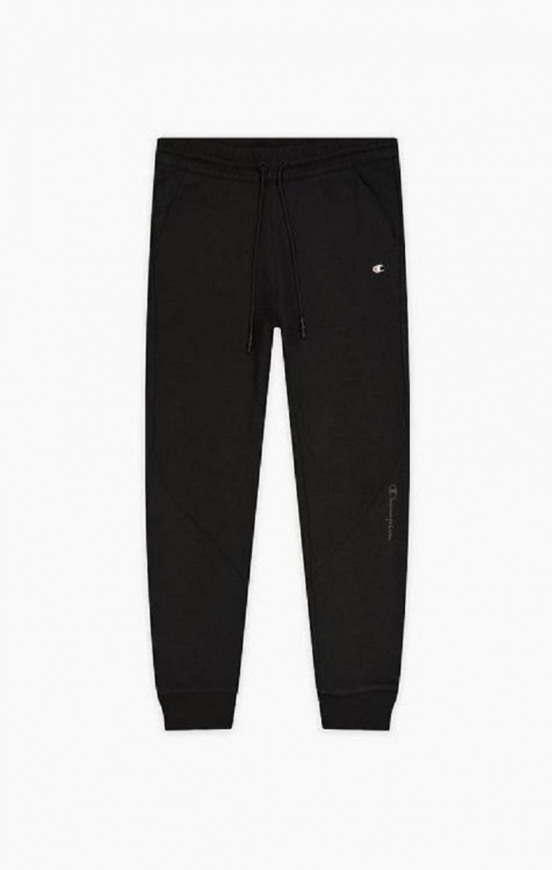 Champion Reflective Logo Joggers Férfi Jogger Nadrág Fekete | 2160-ODIKY