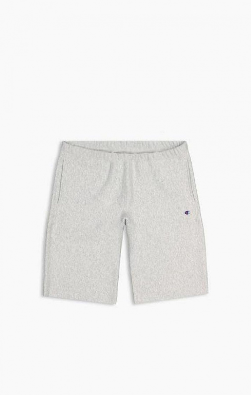 Champion Reverse Weave Long Shorts Férfi Rövidnadrág Világos Szürke | 3081-YRXQB