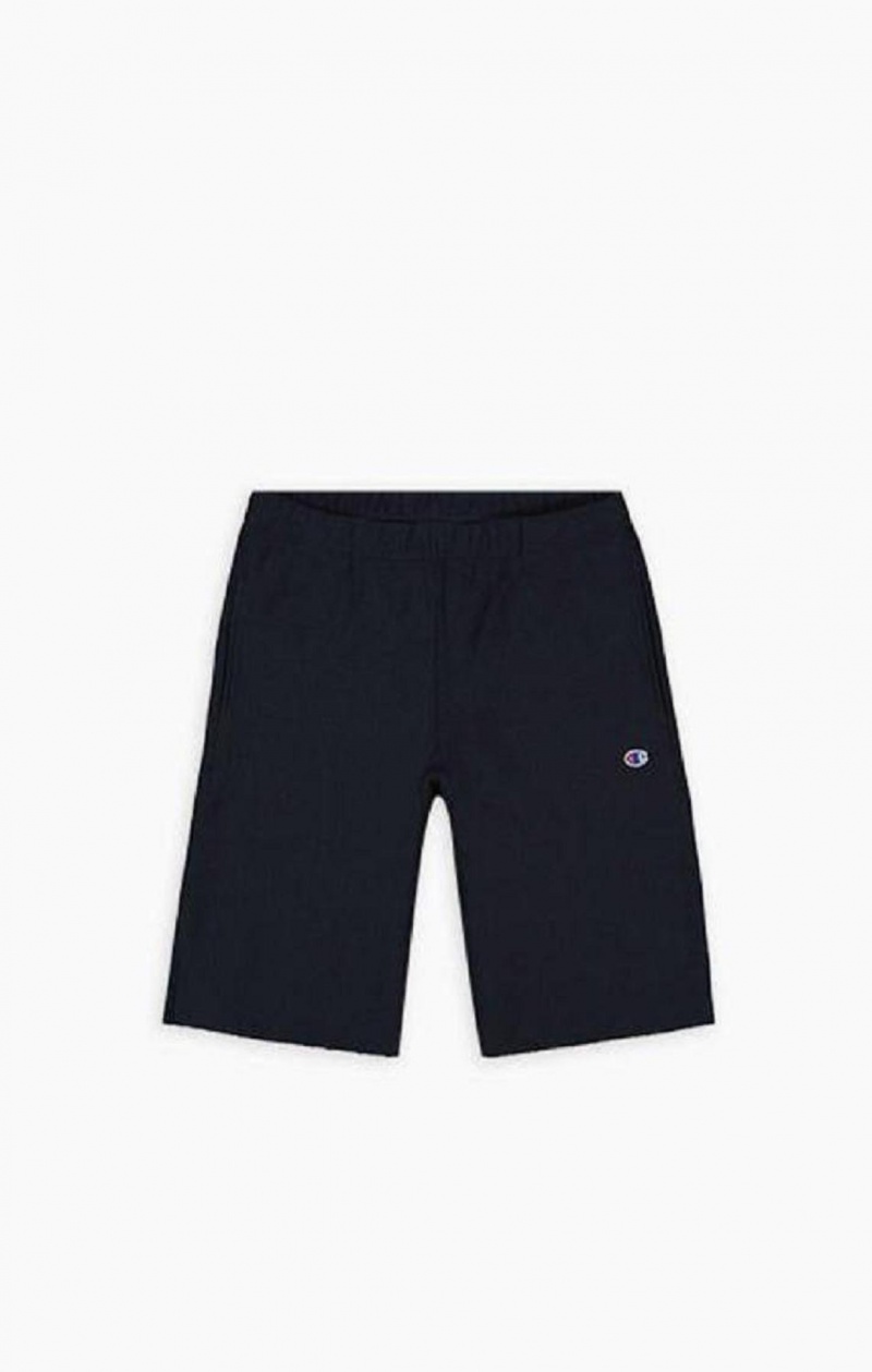 Champion Reverse Weave Long Shorts Férfi Rövidnadrág Sötétkék | 4581-KRWZB