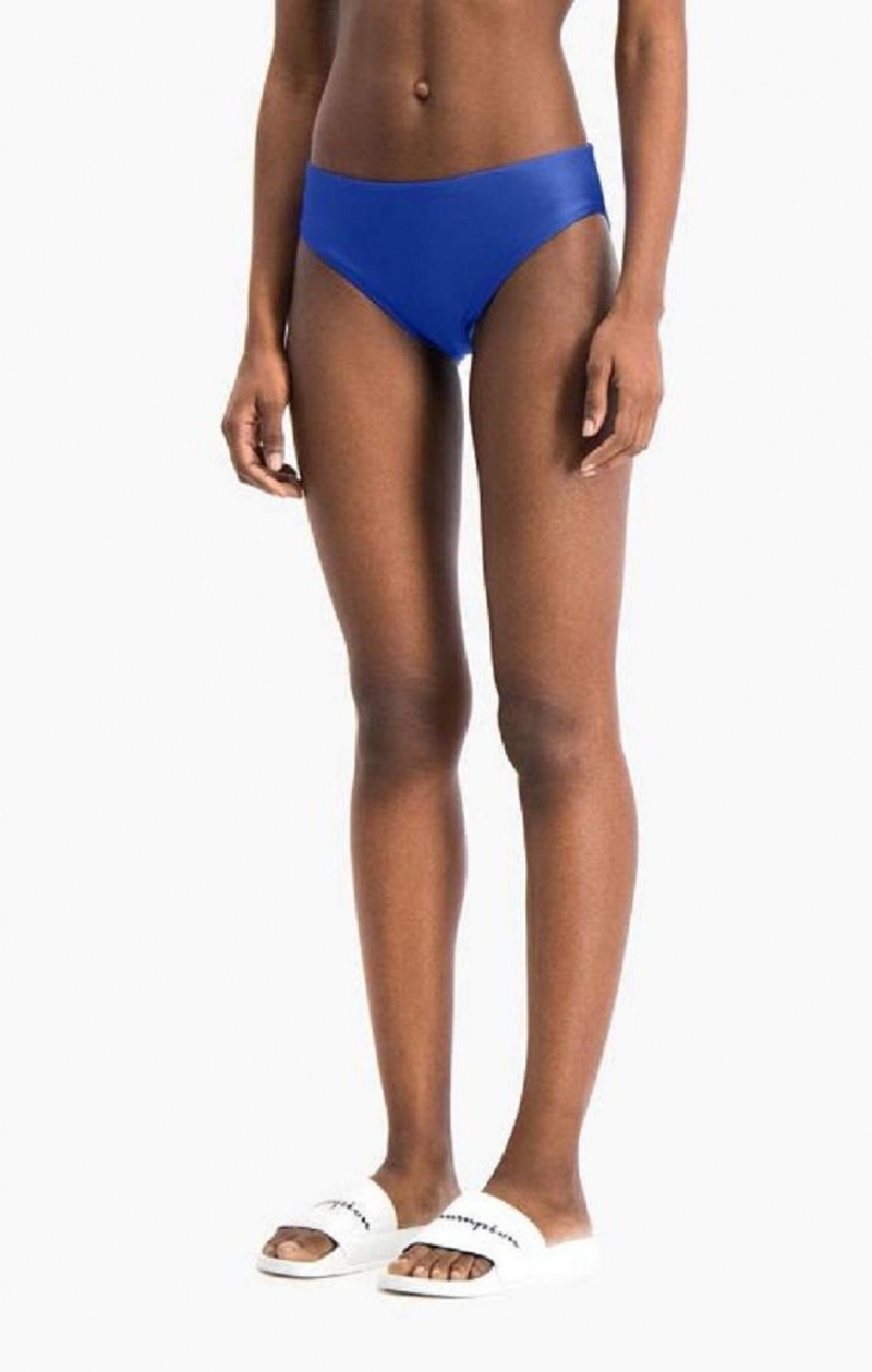 Champion Reversible C Logo High Derekú Bikini Bottoms Női Fürdőruha Kék | 3790-ICYSF