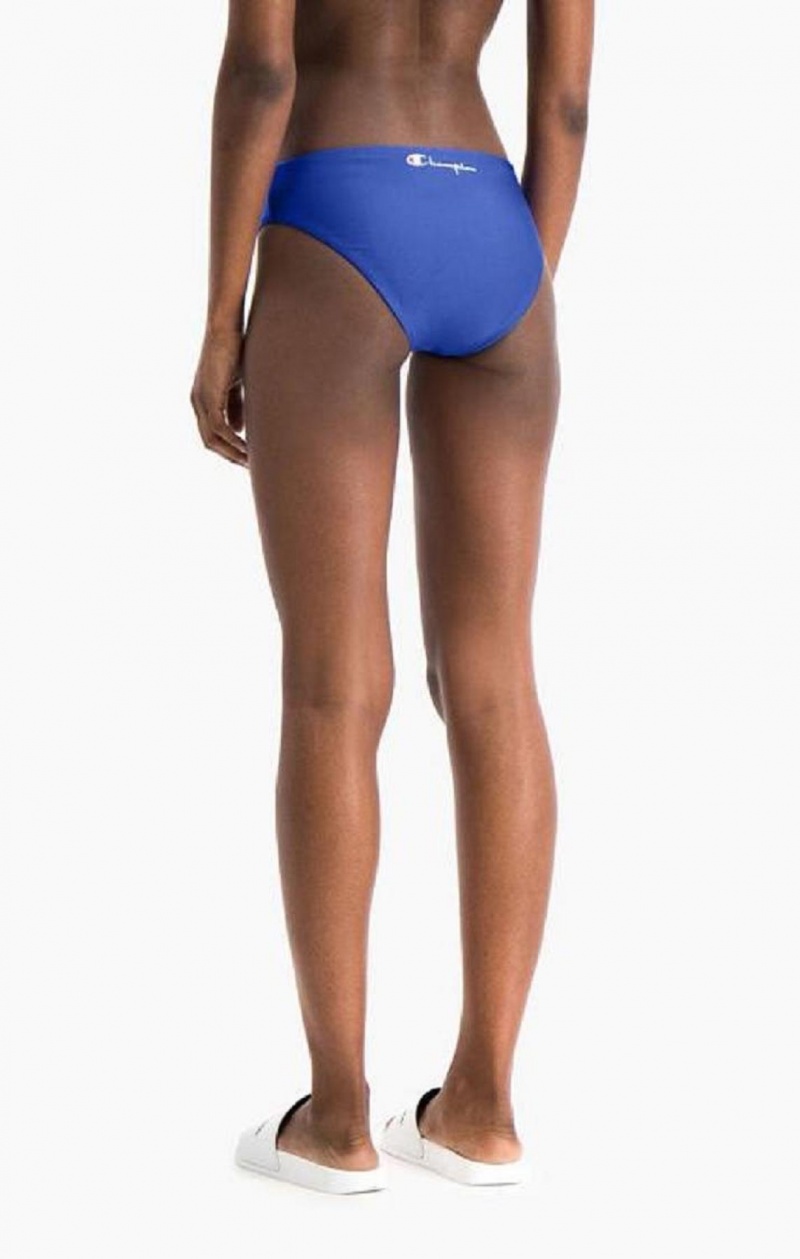 Champion Reversible C Logo High Derekú Bikini Bottoms Női Fürdőruha Kék | 3790-ICYSF