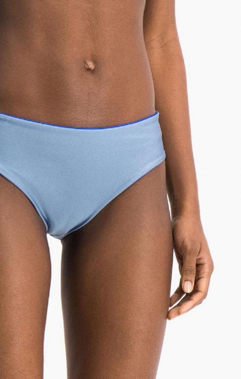 Champion Reversible C Logo High Derekú Bikini Bottoms Női Fürdőruha Kék | 3790-ICYSF