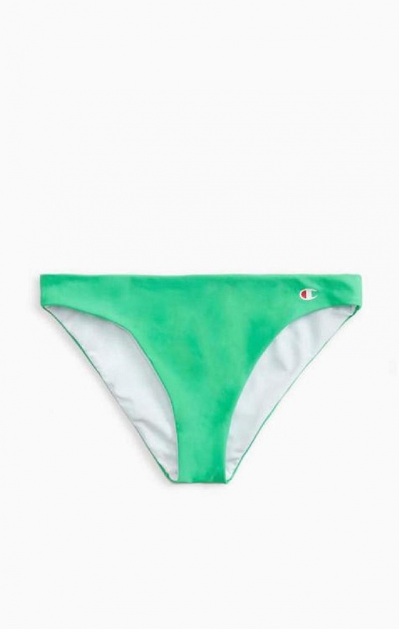 Champion Reversible 'C' Logo Patch Bikini Bottoms Női Fürdőruha Zöld | 4816-ZEDGW