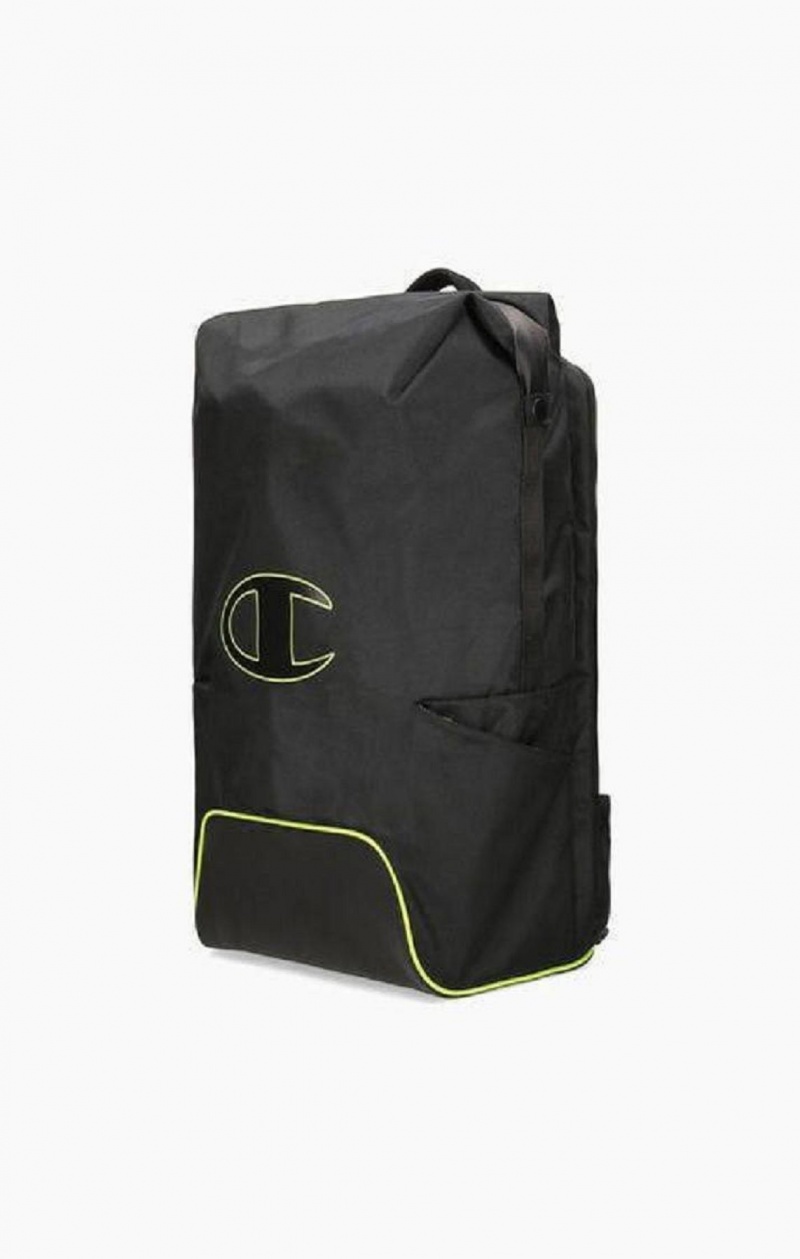 Champion Roll Top Neon Outline C Logo Backpack Férfi Táskák Fekete | 7546-MKGSN