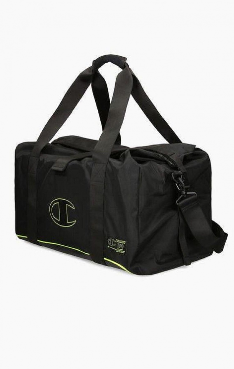 Champion Roll Top Neon Outline C Logo Duffle Bag Férfi Táskák Fekete | 6924-ENKAR