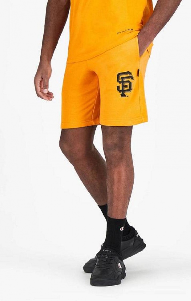 Champion San Francisco MLB Shorts Férfi Rövidnadrág Narancssárga | 2304-QJUYT