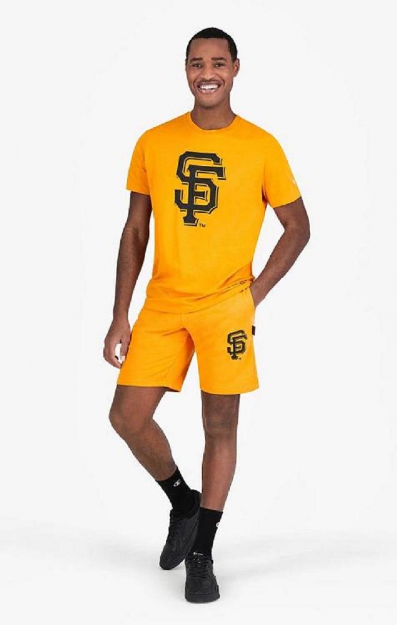 Champion San Francisco MLB Shorts Férfi Rövidnadrág Narancssárga | 2304-QJUYT