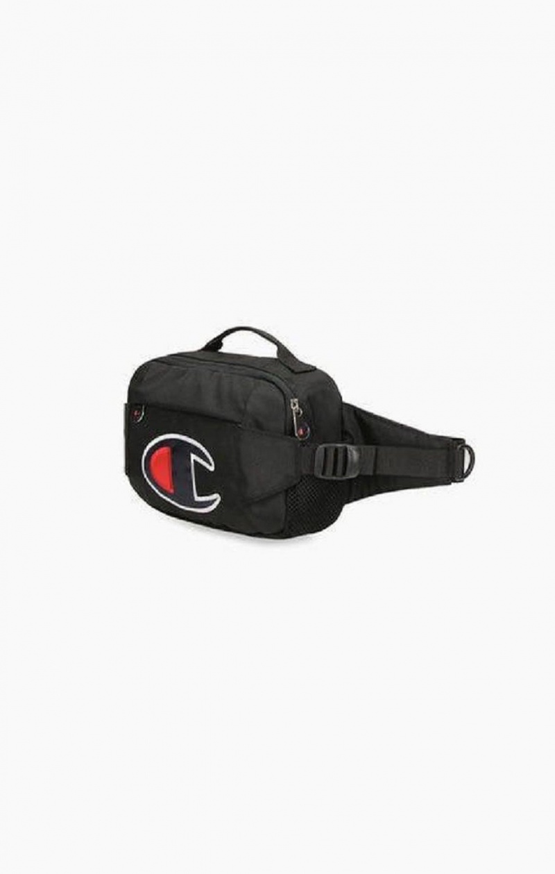 Champion Satin C Logo Patch Utility Belt Bag Férfi Táskák Fekete | 8435-WFPRJ