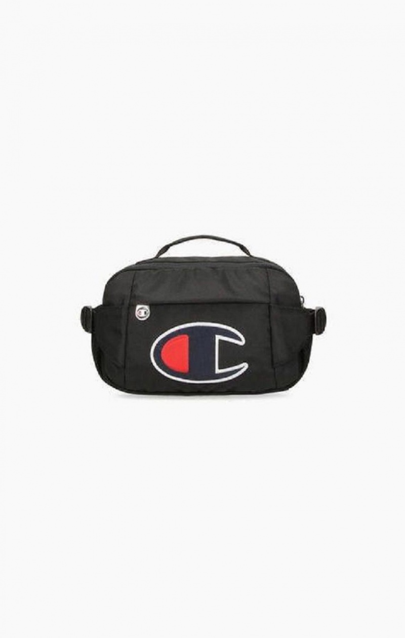 Champion Satin C Logo Patch Utility Belt Bag Férfi Táskák Fekete | 8435-WFPRJ