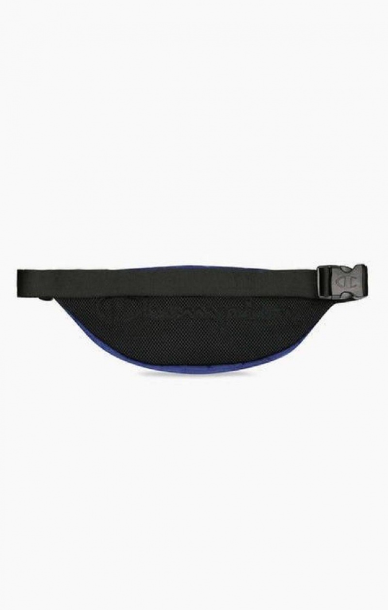 Champion Satin Script Logo Patch Belt Bag Férfi Táskák Kék | 0375-FRQTI