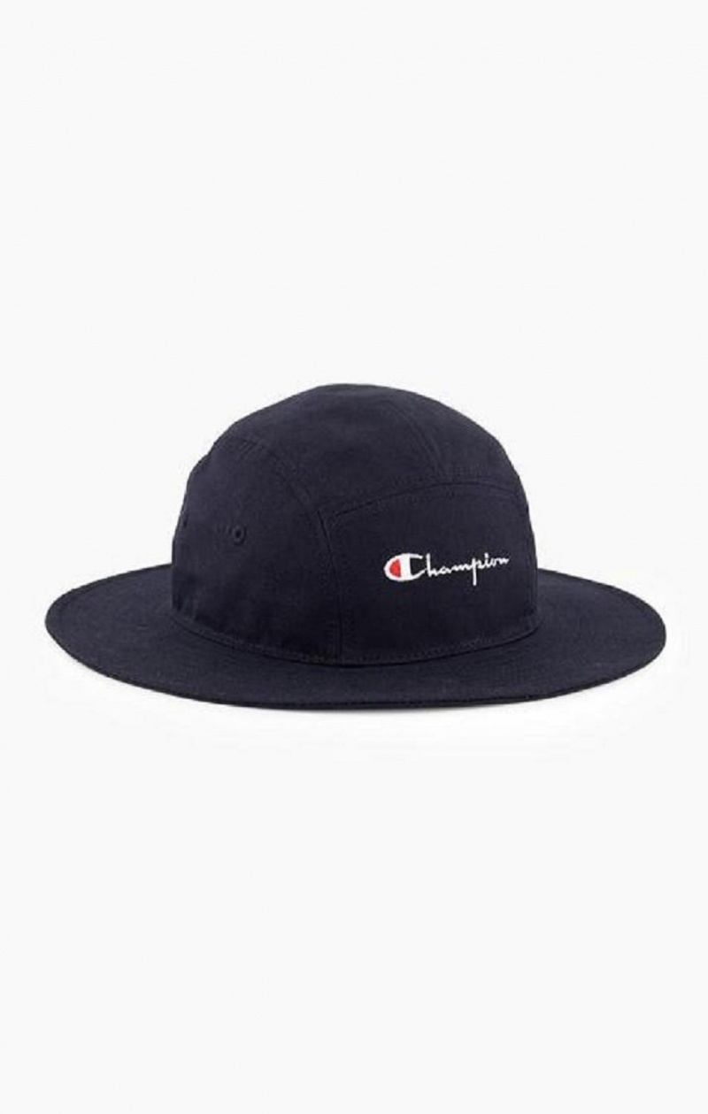 Champion Script Logo Bucket Hat Férfi Kalap Sötétkék | 3527-MAPTE