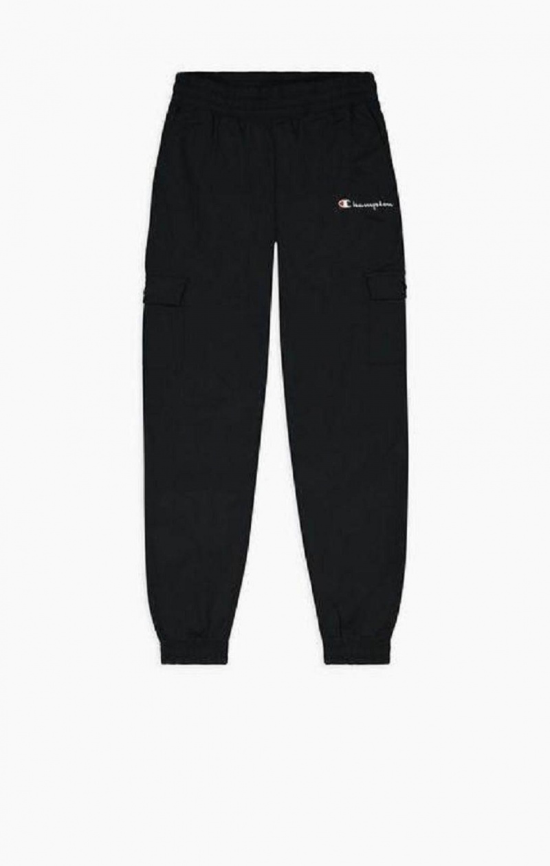 Champion Script Logo Cargo Trousers Női Jogger Nadrág Fekete | 0753-LYUDH