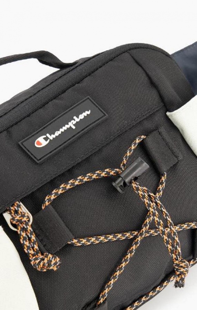 Champion Script Logo Coated Explorer Belt Bag Férfi Táskák Fekete | 9350-RQBZP