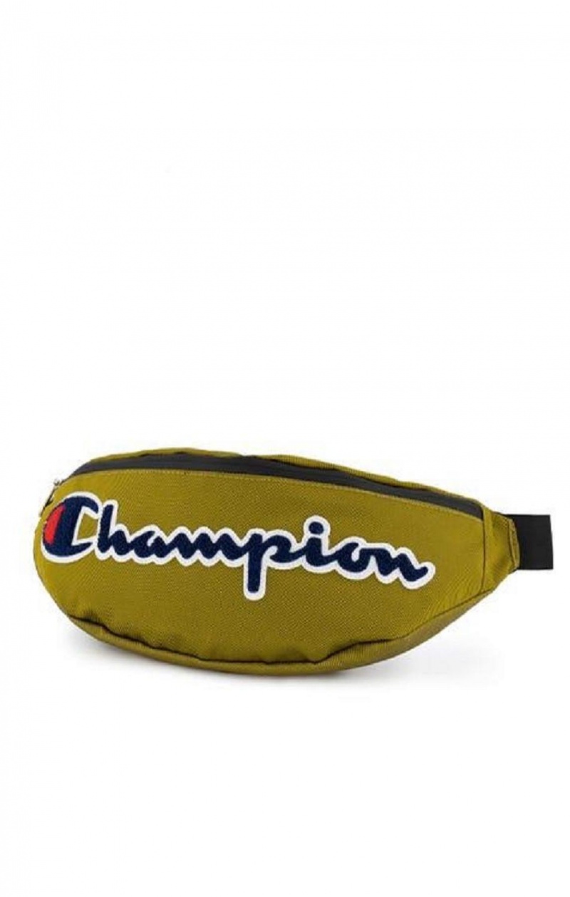 Champion Script Logo Faux Bőr Belt Bag Női Táskák Arany | 4530-ZMHAC