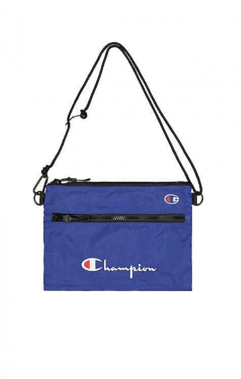 Champion Script Logo Mini Shoulder Bag Női Táskák Kék | 1284-KYFPN