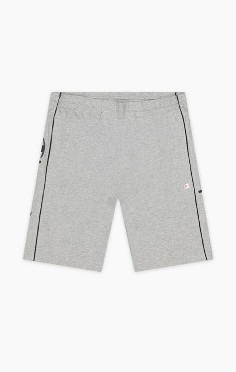 Champion Script Logo Pamut Shorts Férfi Rövidnadrág Világos Szürke | 8293-KBXOG