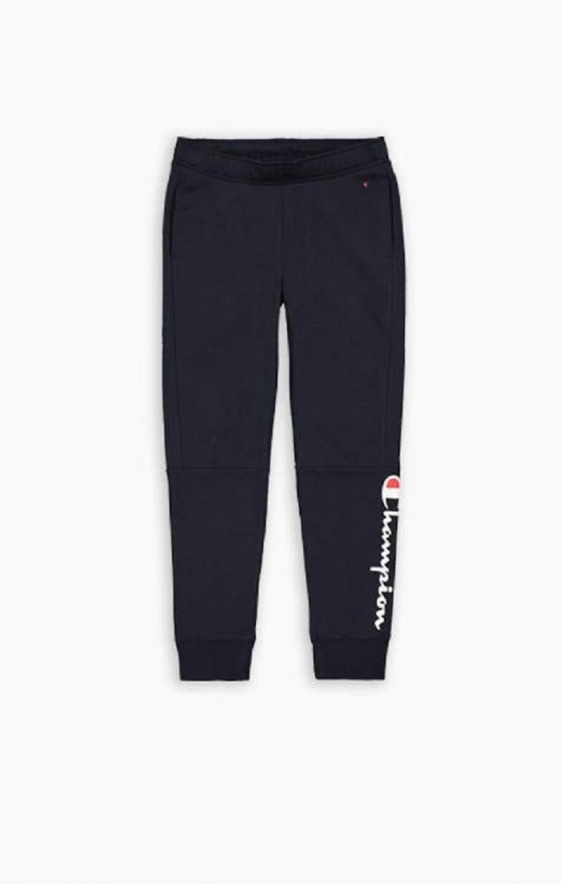 Champion Script Logo Pamut Terry Joggers Férfi Jogger Nadrág Világos Szürke | 9261-HGSIA