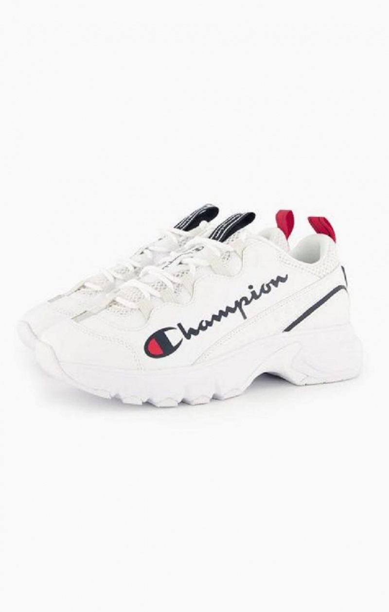 Champion Script Logo Recycled Mesh Trainers Női Edzőcipő Fehér | 8702-XNGRS