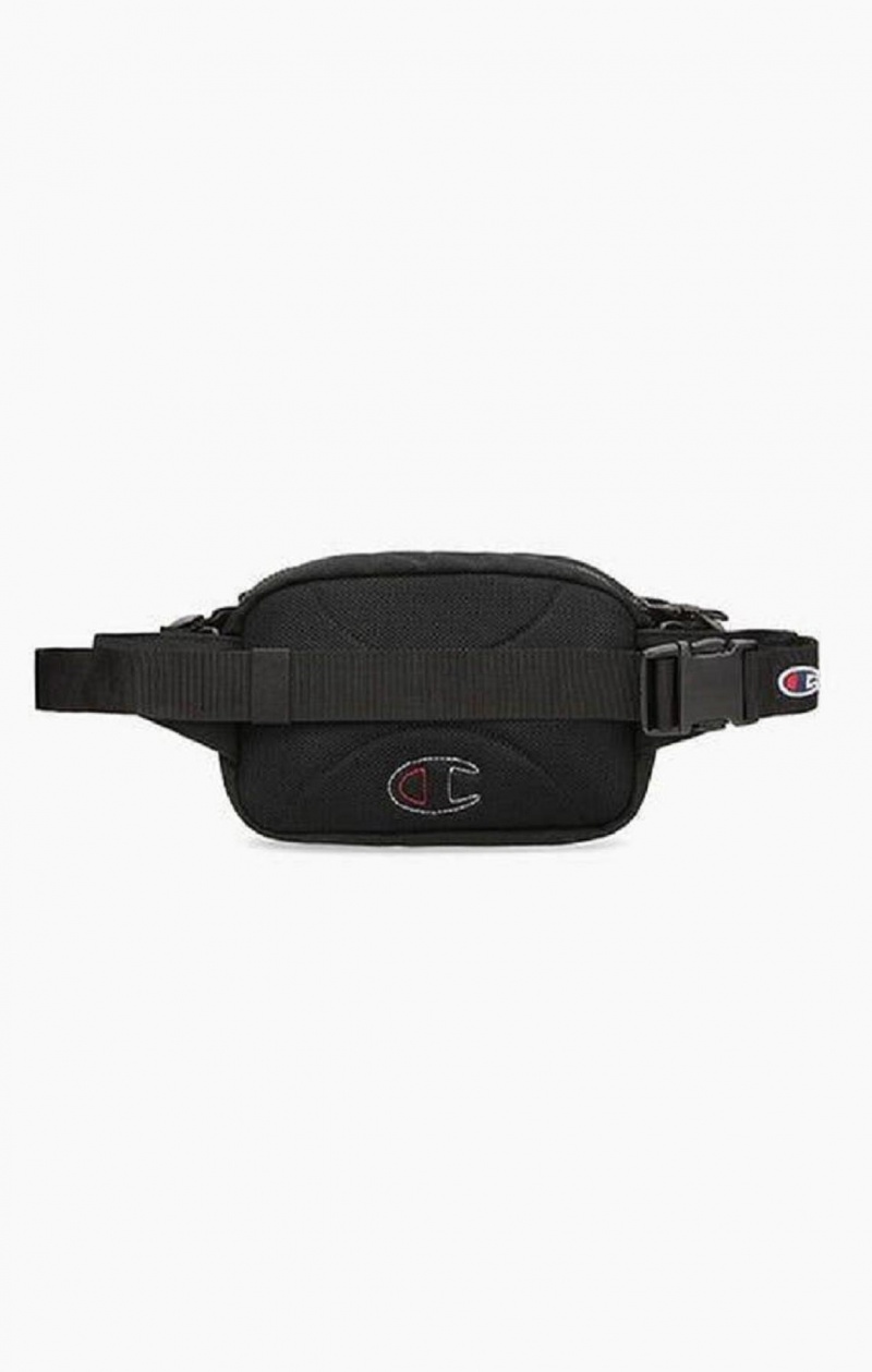 Champion Script Logo Zip Belt Bag Férfi Táskák Fekete | 5137-MWKVH