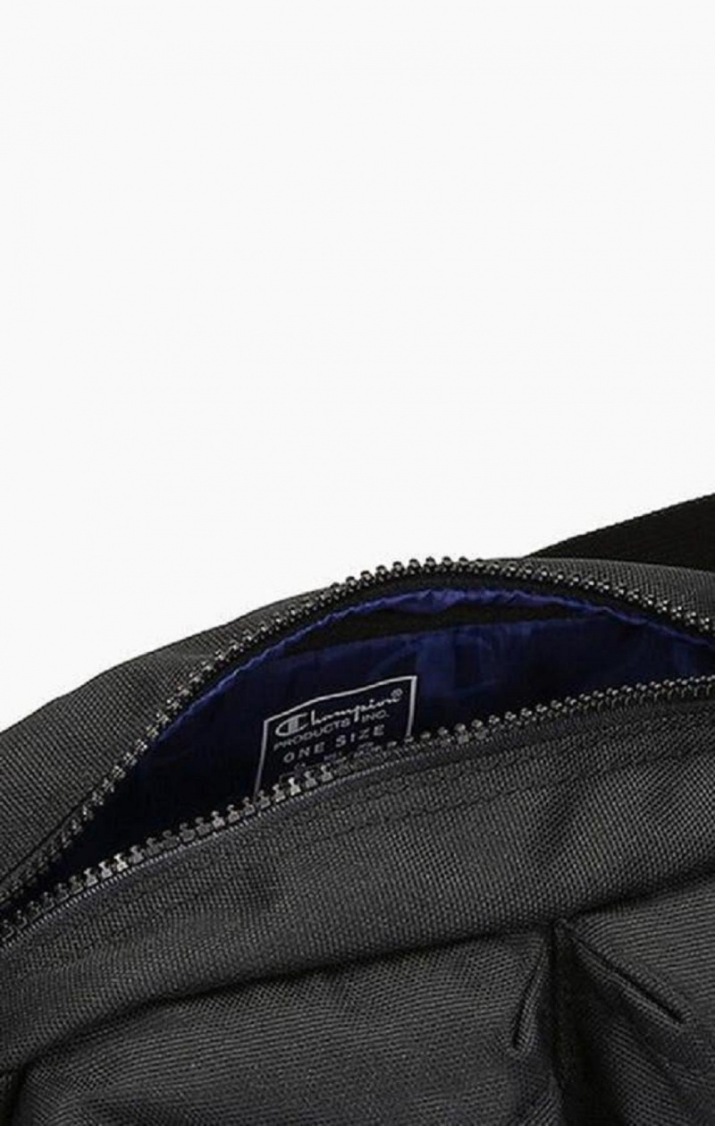 Champion Script Logo Zip Belt Bag Férfi Táskák Fekete | 5137-MWKVH