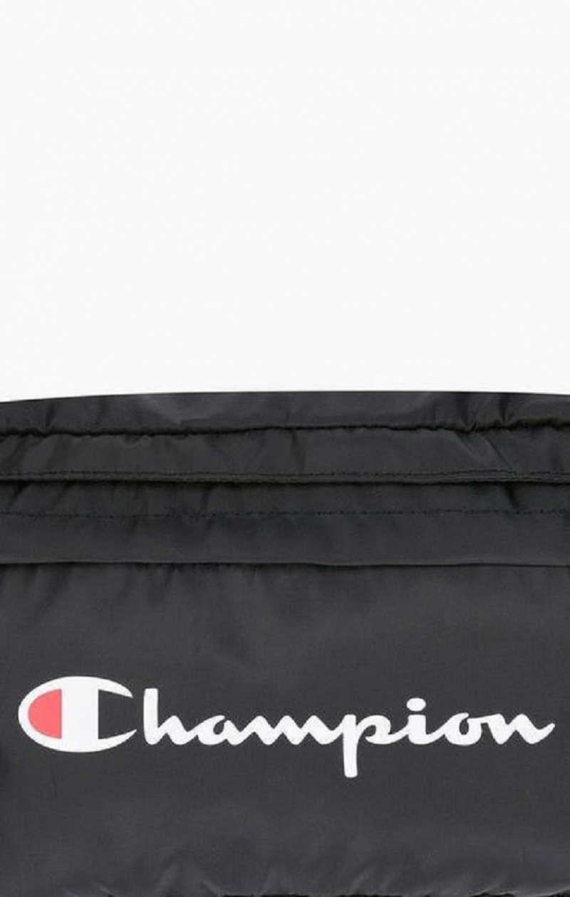 Champion Script Logo Zip Belt Bag Női Táskák Fekete | 3956-BFKUS