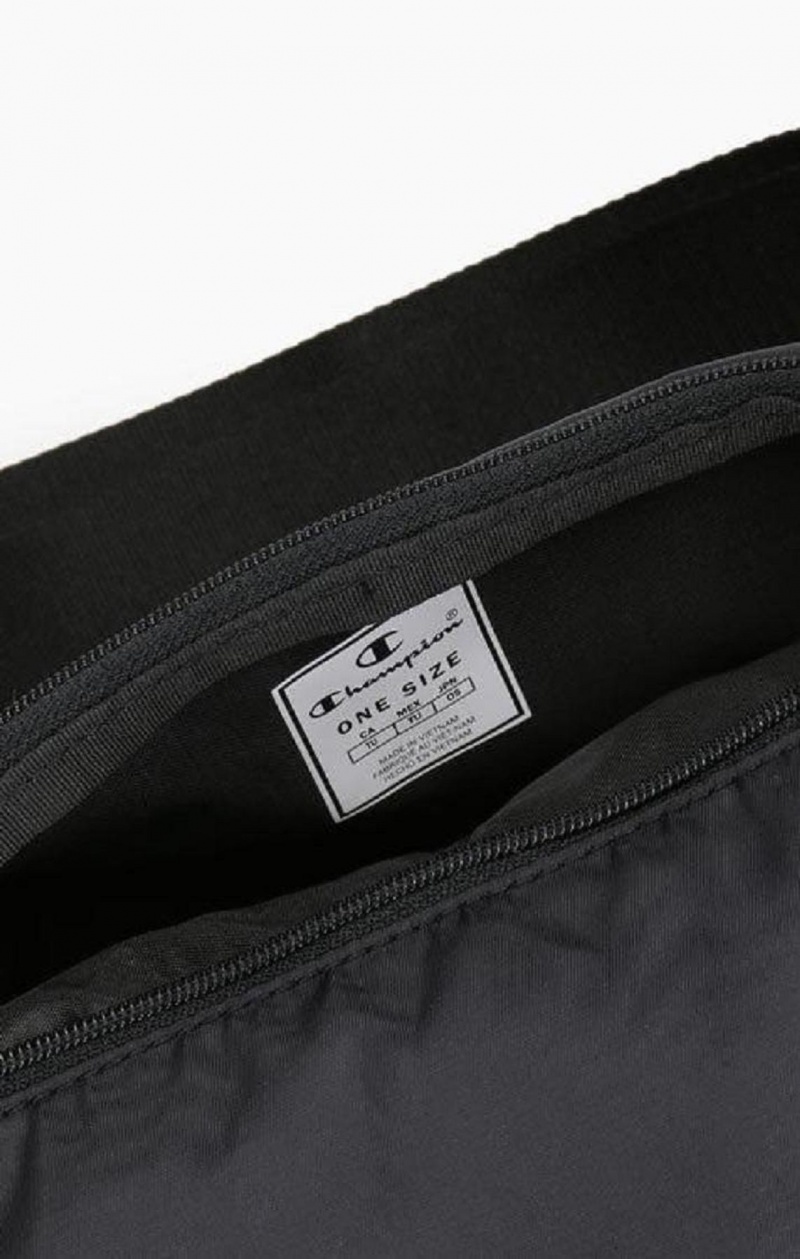 Champion Script Logo Zip Belt Bag Női Táskák Fekete | 3956-BFKUS