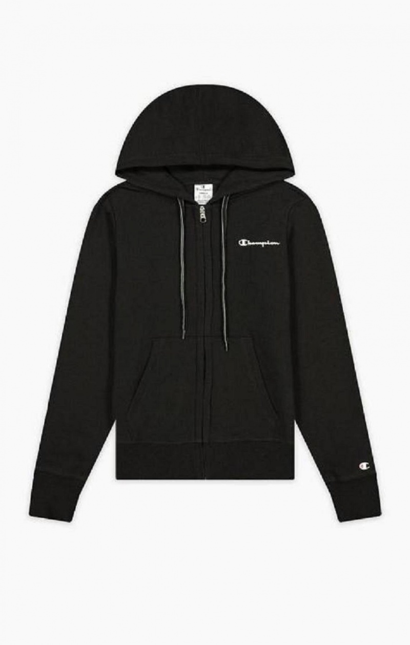 Champion Small Script Logo Hoodie Női Kapucnis Pulóver Sötétkék | 1387-XGQTW