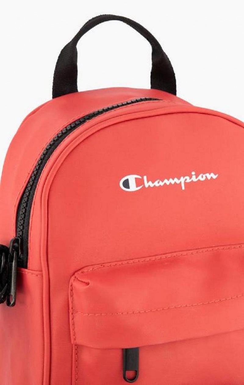 Champion Small Script Logo Woven Crossbody Backpack Női Táskák Piros | 9507-MLNOG