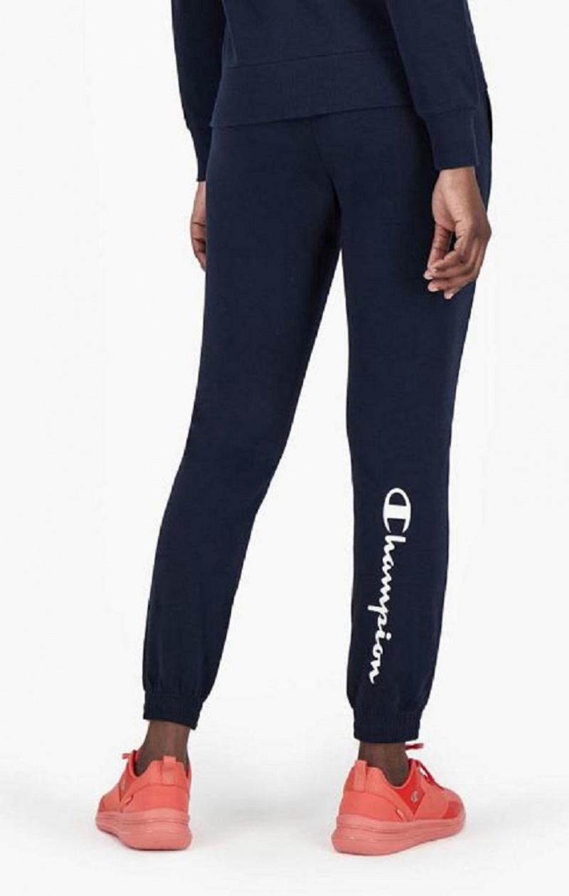 Champion Stretch Pamut Terry Joggers Női Jogger Nadrág Sötétkék | 3501-OILNA